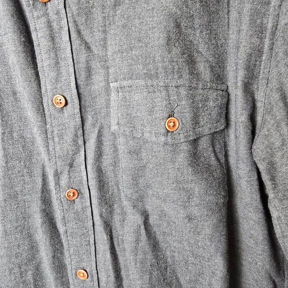 J.Crew Men's Gray Black Button-Down Shirt 100% Cotton Business Casual Workwear M